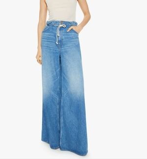 Mother The Doggie Bag Wide Leg Jeans Dine N Dash NEW